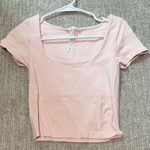 Women’s Altar'd State Light Pink Short Sleeve Top